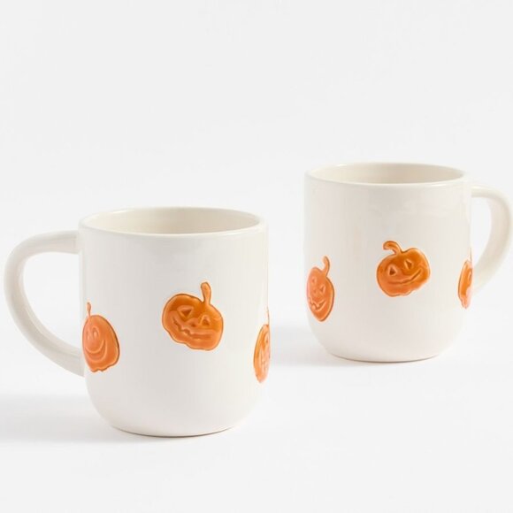 Pumpkin Icon Mugs (set of 2) - Picture 1 of 1